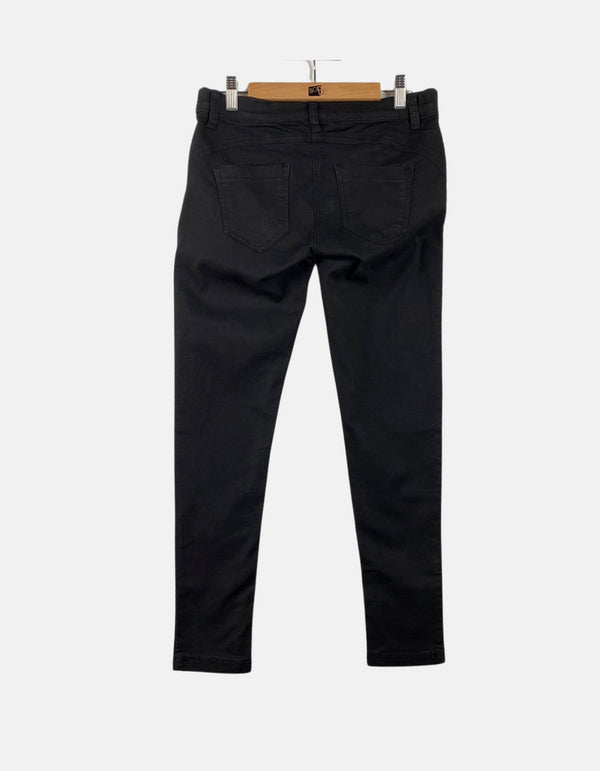 Slim Fit Black Jeans - Rear View